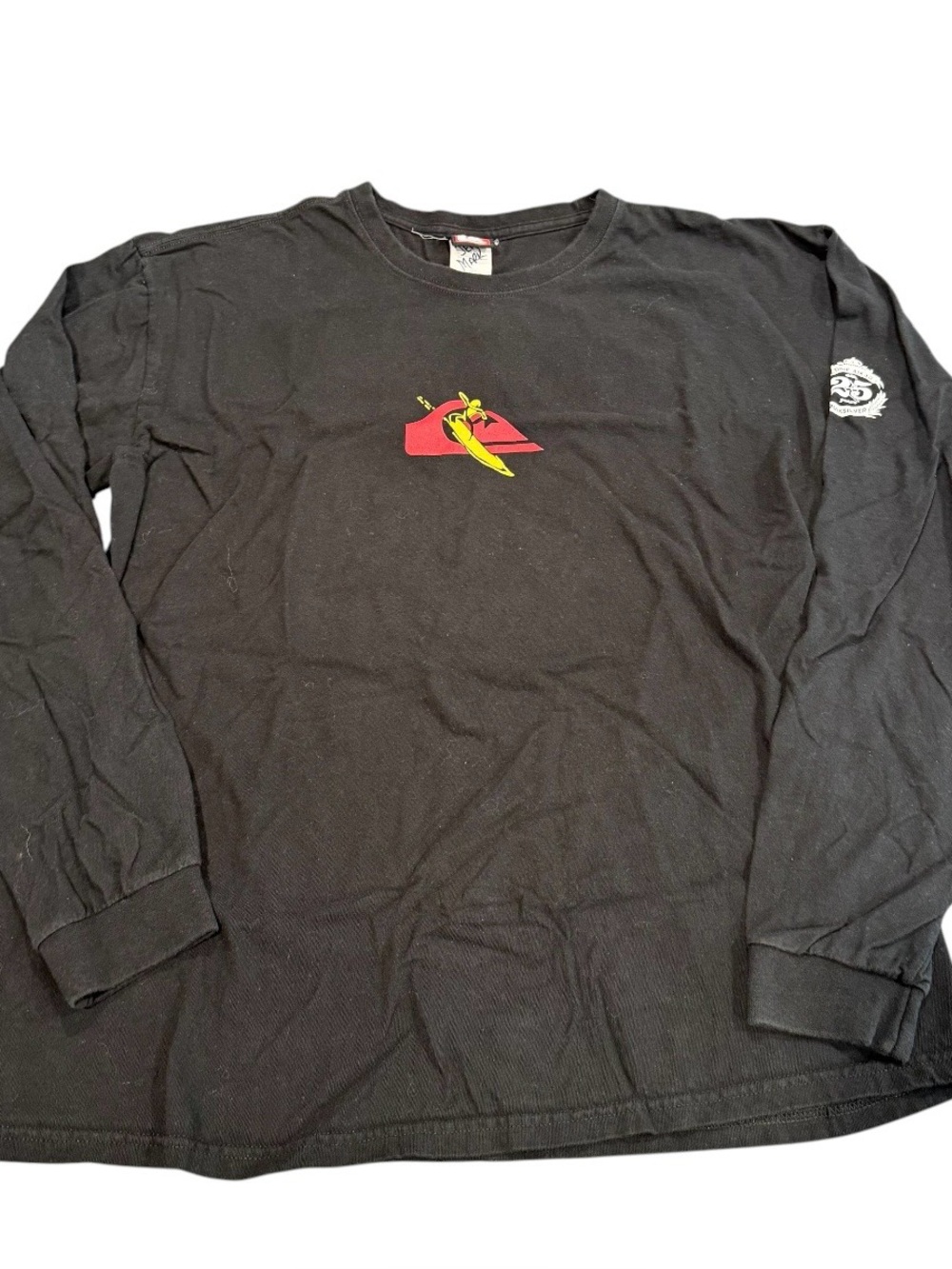 Quiksilver Eddie Aikau large long sleeve t shirt surfing 90s 25th anniversary